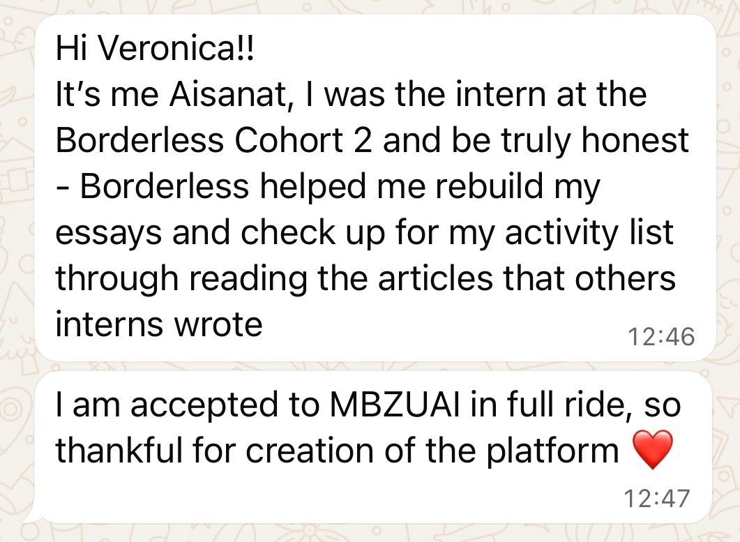 Aisanat's acceptance